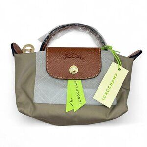 Longchamp Le Pliage Original Pouch with handle Gray